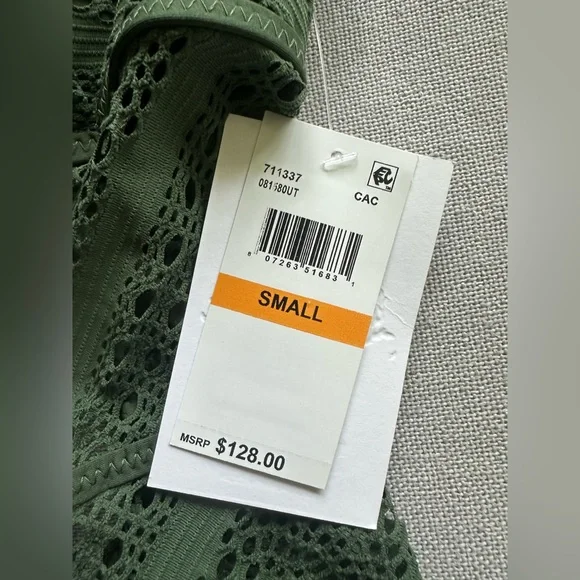 BECCA by Rebecca Virtue Women's Color Play Crochet High Neck One Piece Swimsuit - Picture 4 of 7